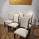 Set of 6 art deco dining chairs