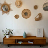 Vintage low oak sideboard (shallow)