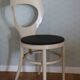 Chaise baumann mouette blanche skaï noir