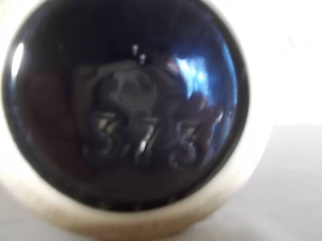 Vintage double neck vase in flamed stoneware