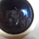Vase vintage double col en grès flammé