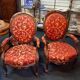 pair of mahogany armchairs, dating from the 19th century