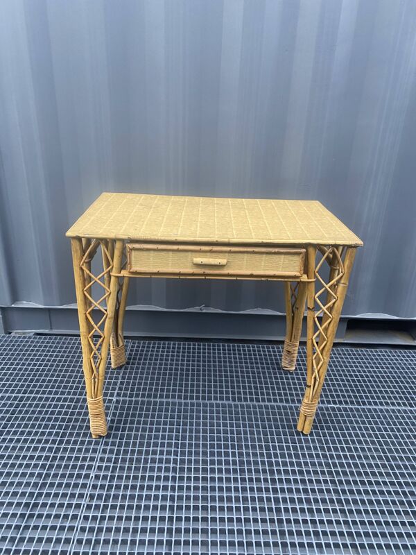 Bureau en rotin