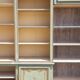 2 library furniture ceruse wood green and gold