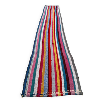 Couloir kilim étroit 44x250 cm shabby chic, vintage turc kelim 2570