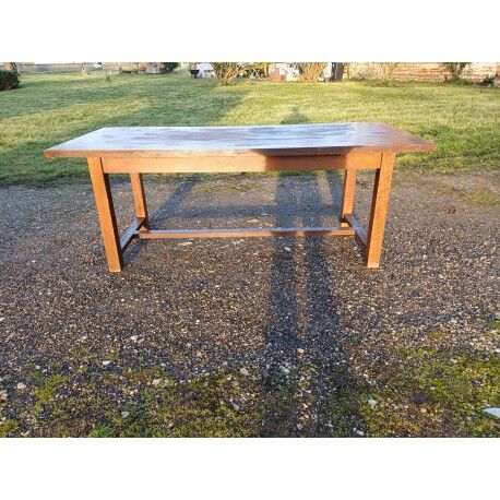 Country farmhouse table in oak
