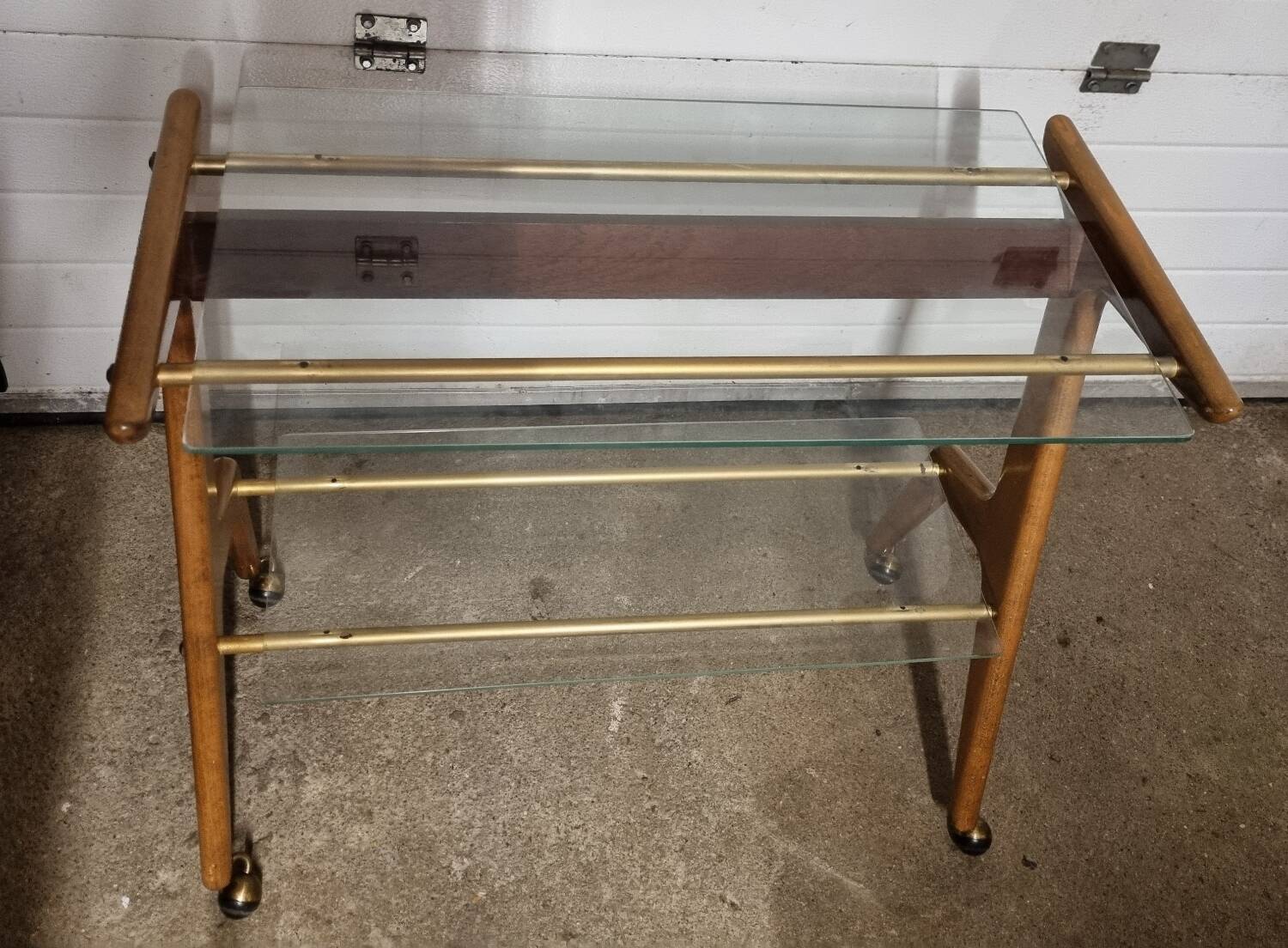 Serving trolley, vintage rolling table