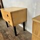 Paire de tables de nuit, chevets vintage