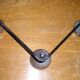 Wearing coat metal to 3 hooks 60's vintage