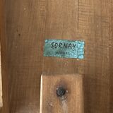 3 wooden chairs designed by André Sornay, 1960