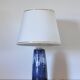 Glazed ceramic table lamp from Valholm, Denmark