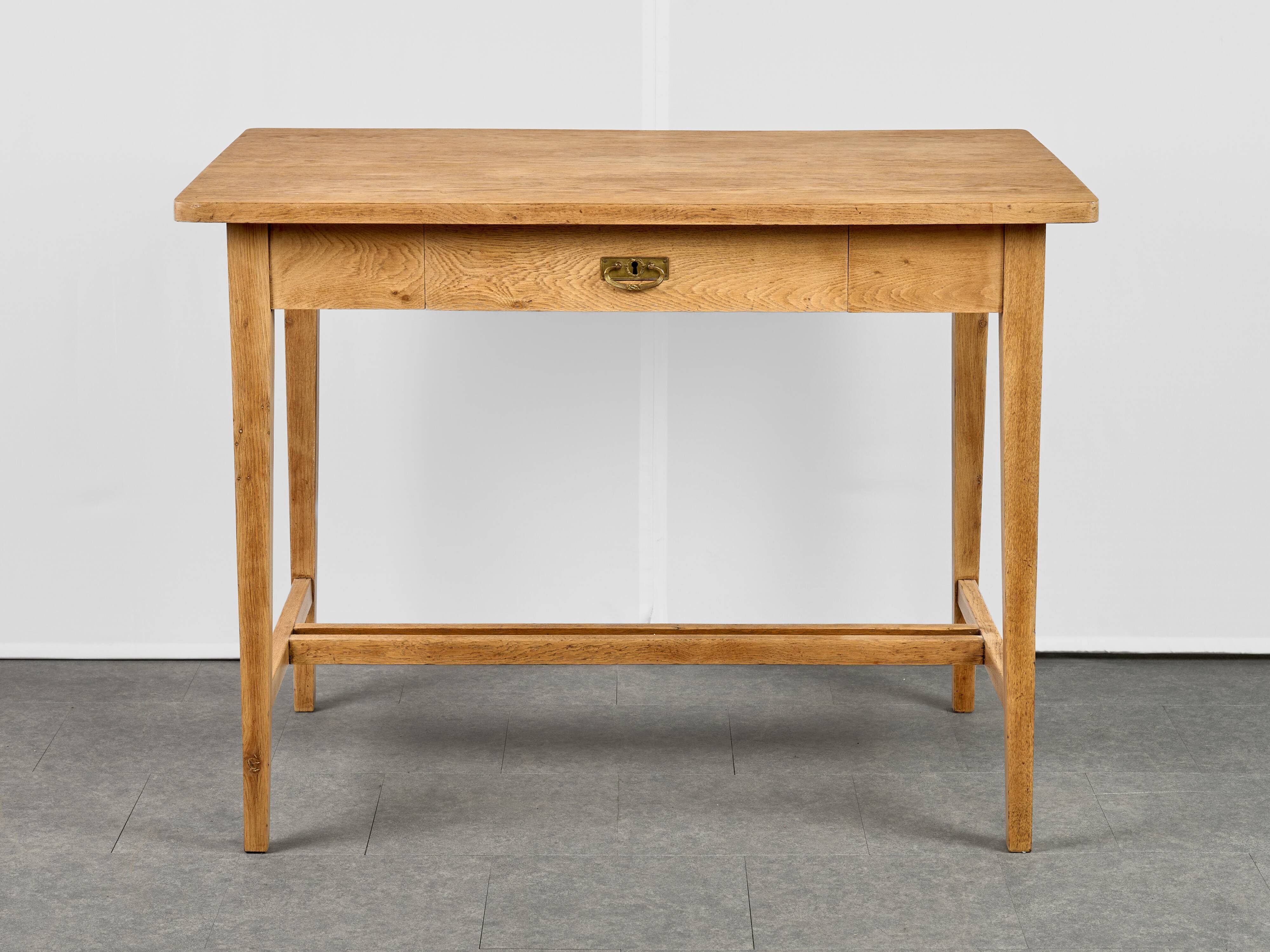 Vintage Oak Table, Czechoslovakia