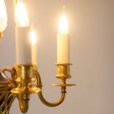 Louis XVI style chandelier in gilded bronze. Circa 1900.