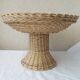 Wicker bowl on foot
