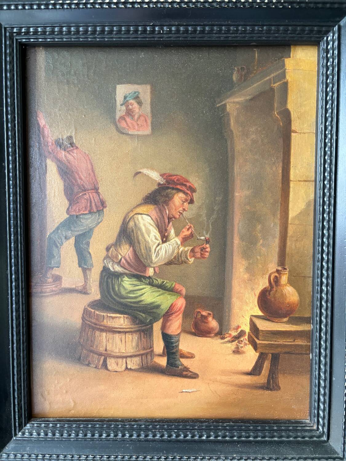 Smoker in a tavern