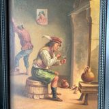 Smoker in a tavern