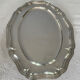 Large plate in silver metal goldsmith Orbrille 51 x 35 cm.