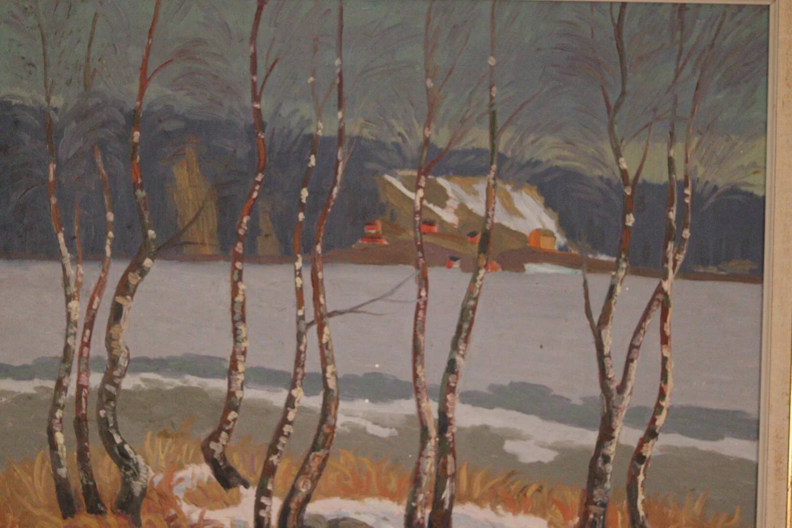 « Bouleaux au bord du lac » par Ragnar Lindström