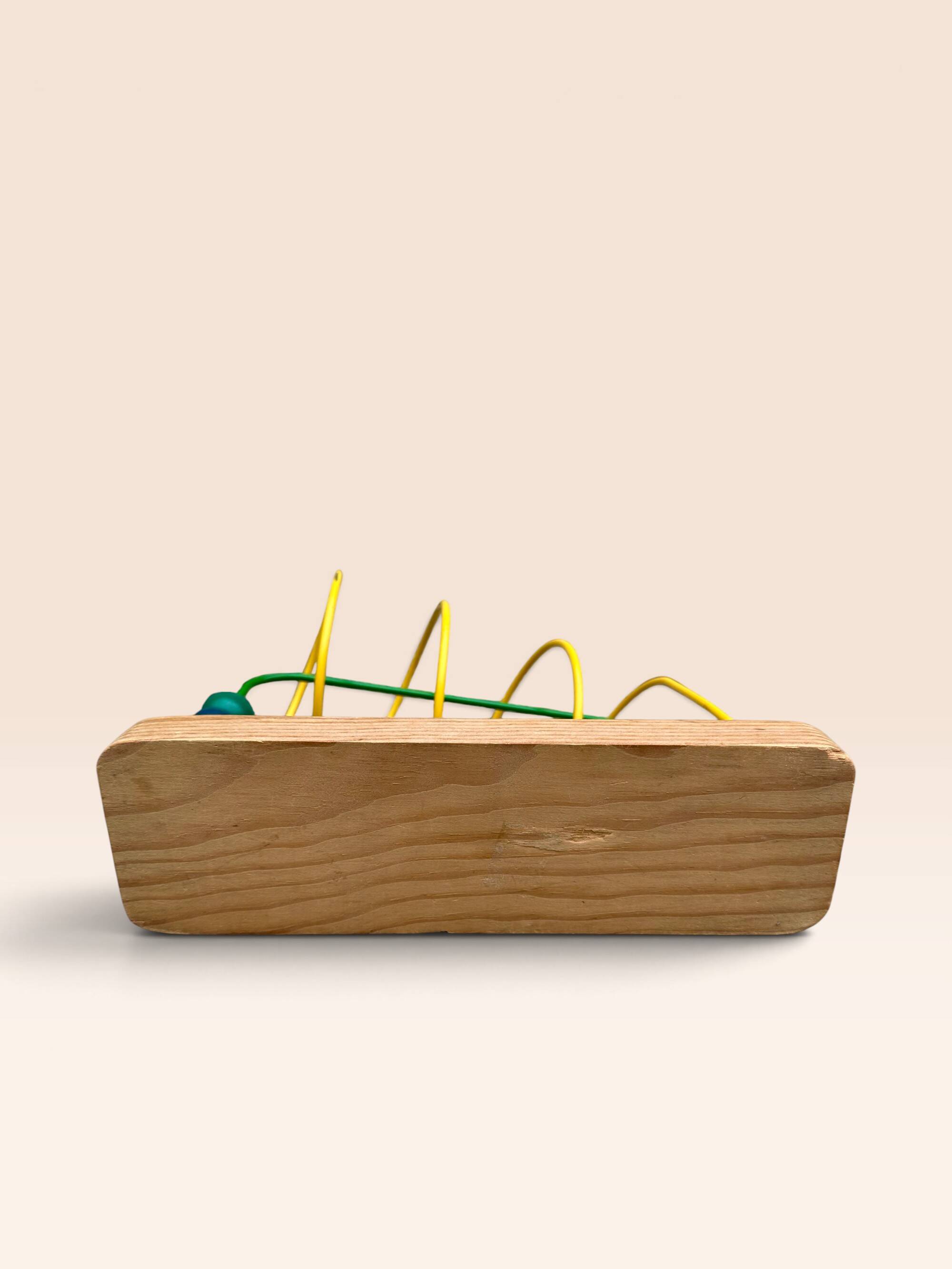 Jouet d'éveil boulier en bois multicolore