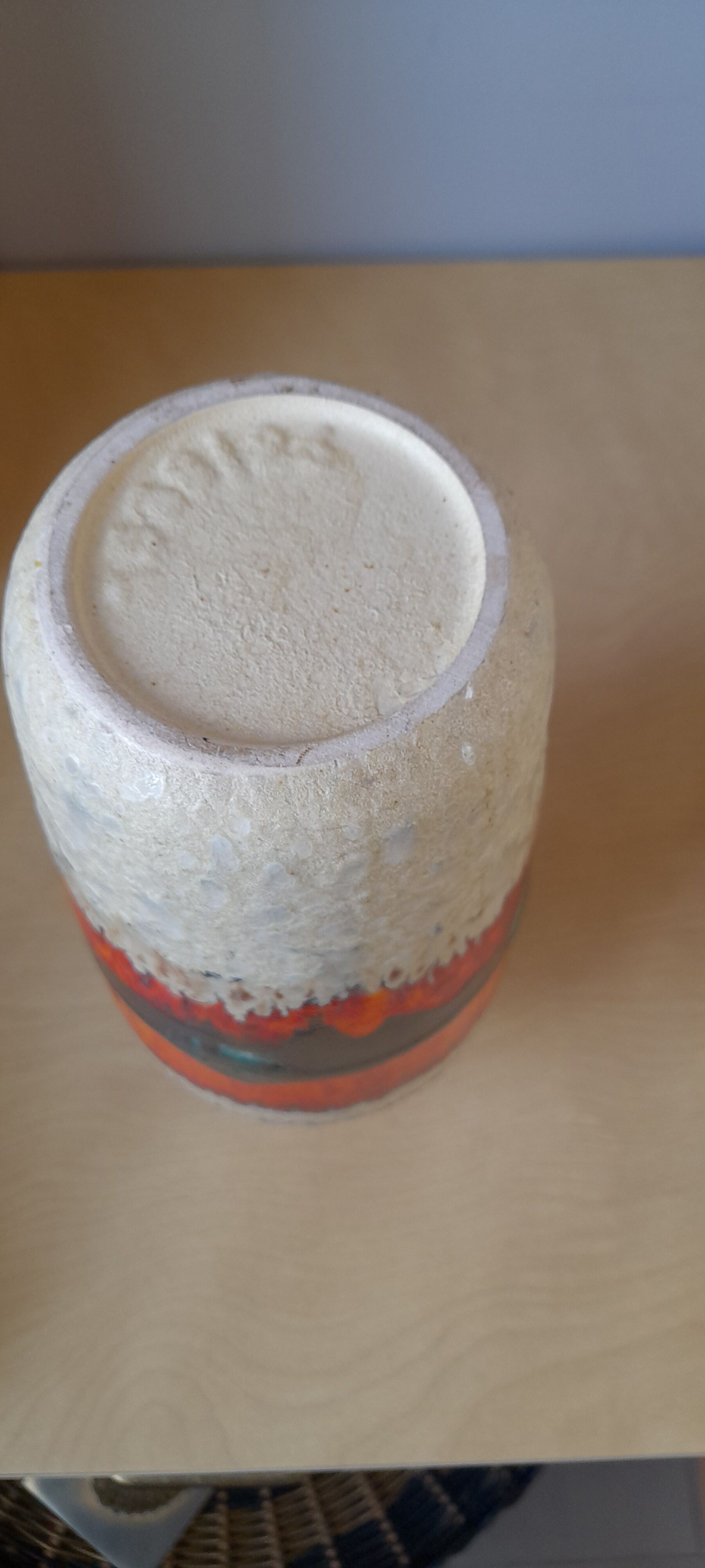 Vase fat lava 70s