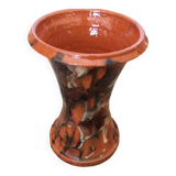 Glazed terracotta vase