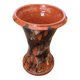 Glazed terracotta vase