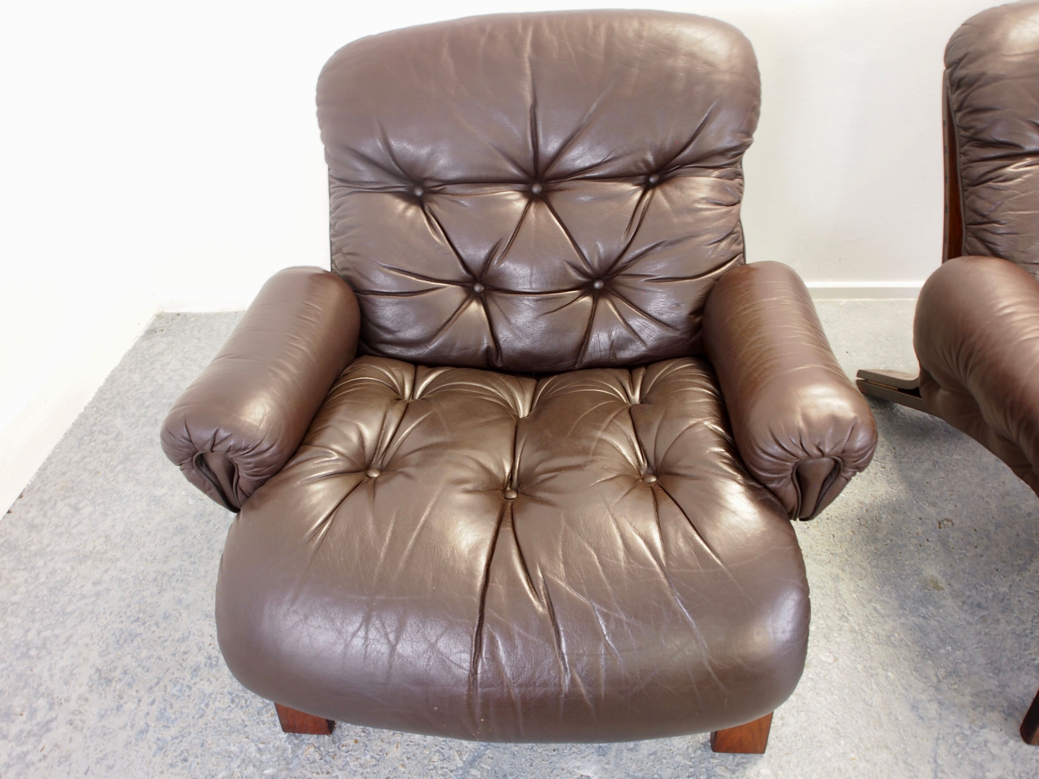 Armchairs by Odvin Rykken for Rebo 1970