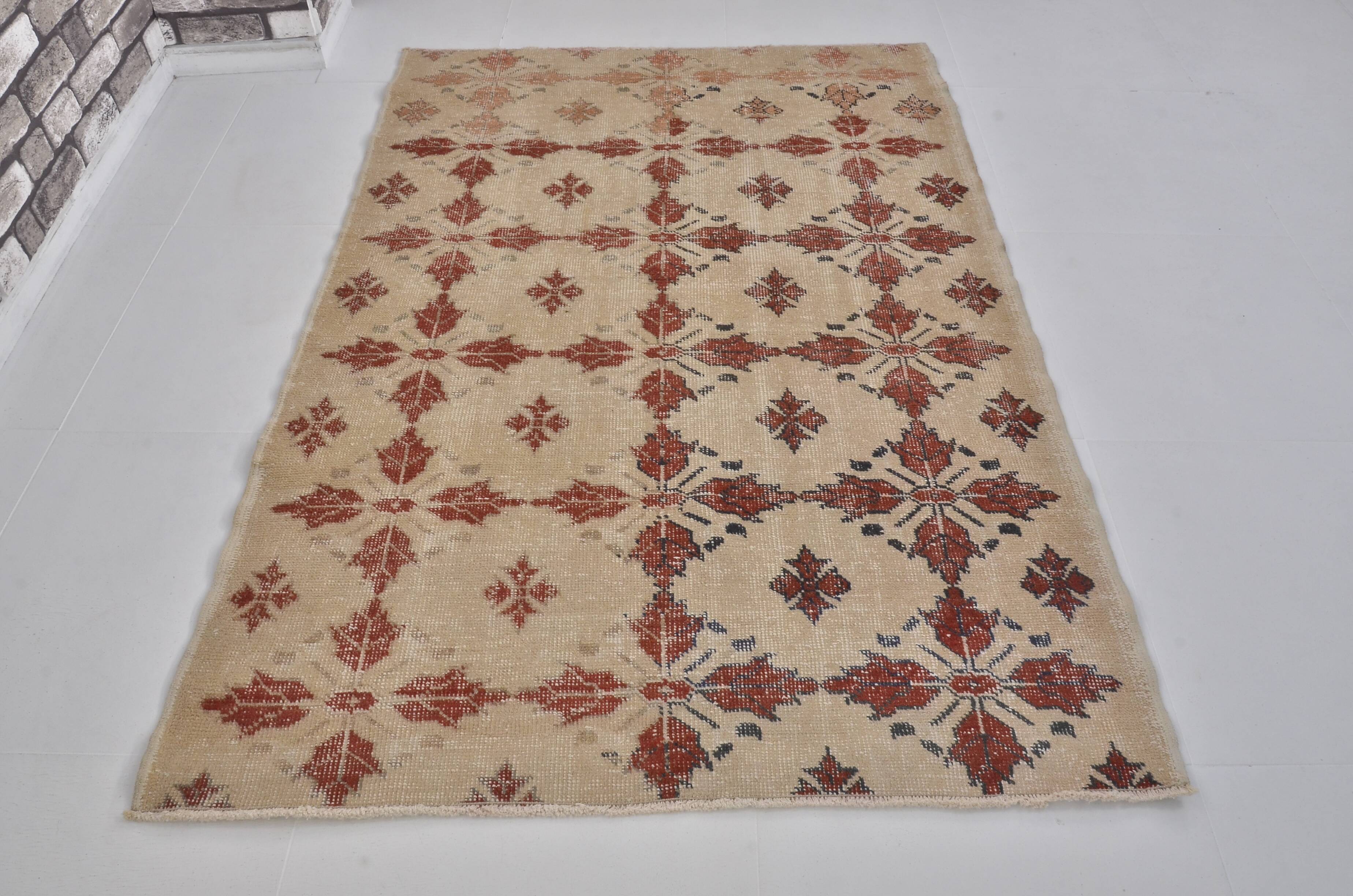 Red & Tan Anatolian Rug sku 2450.
