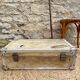 Old wood and leather suitcase