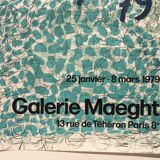 Jean-paul riopelle, galerie maeght, 1979. original poster in lithography