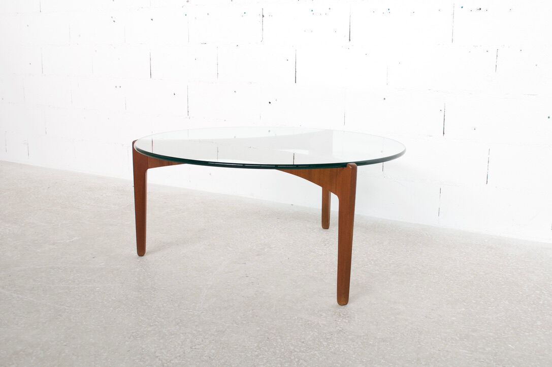 Teak coffee table sven ellekaer 60's years christian linneberg publisher