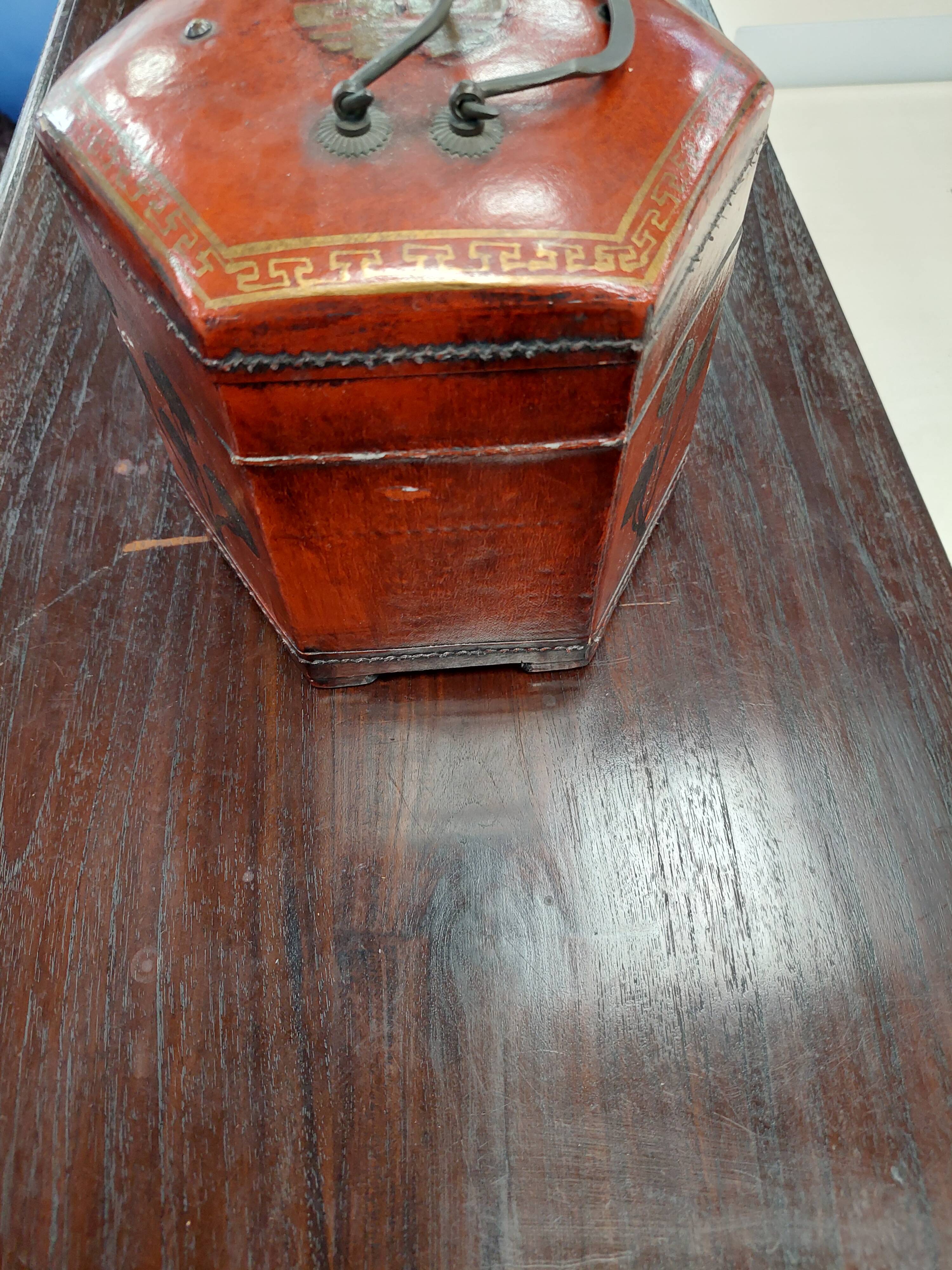 Used octagonal Chinese chest