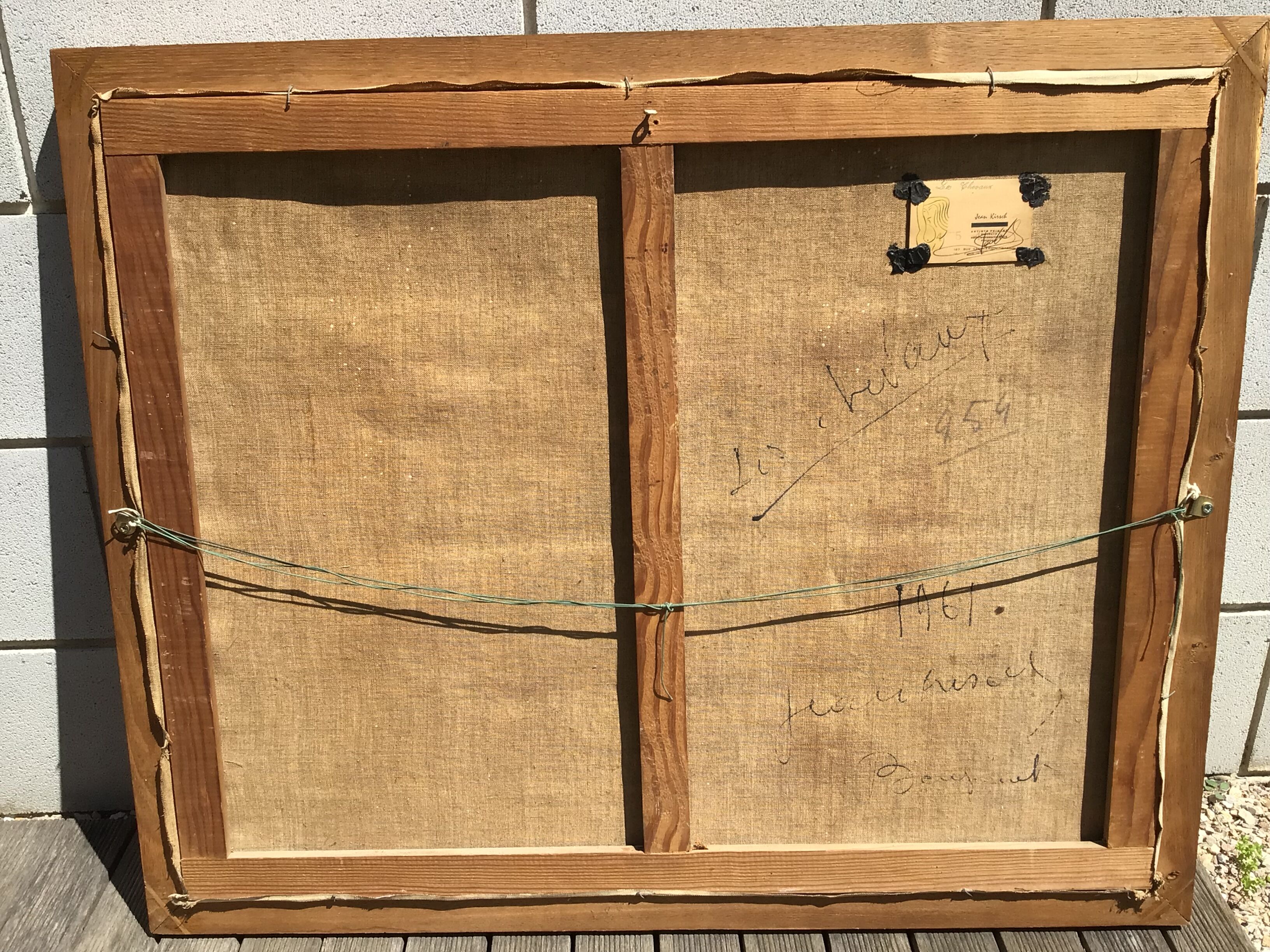 Oil on canvas Horses signed J.Kirsch 1961 (88x72)