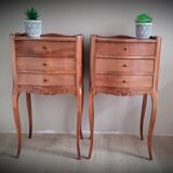 Regency bedside table with drawers
