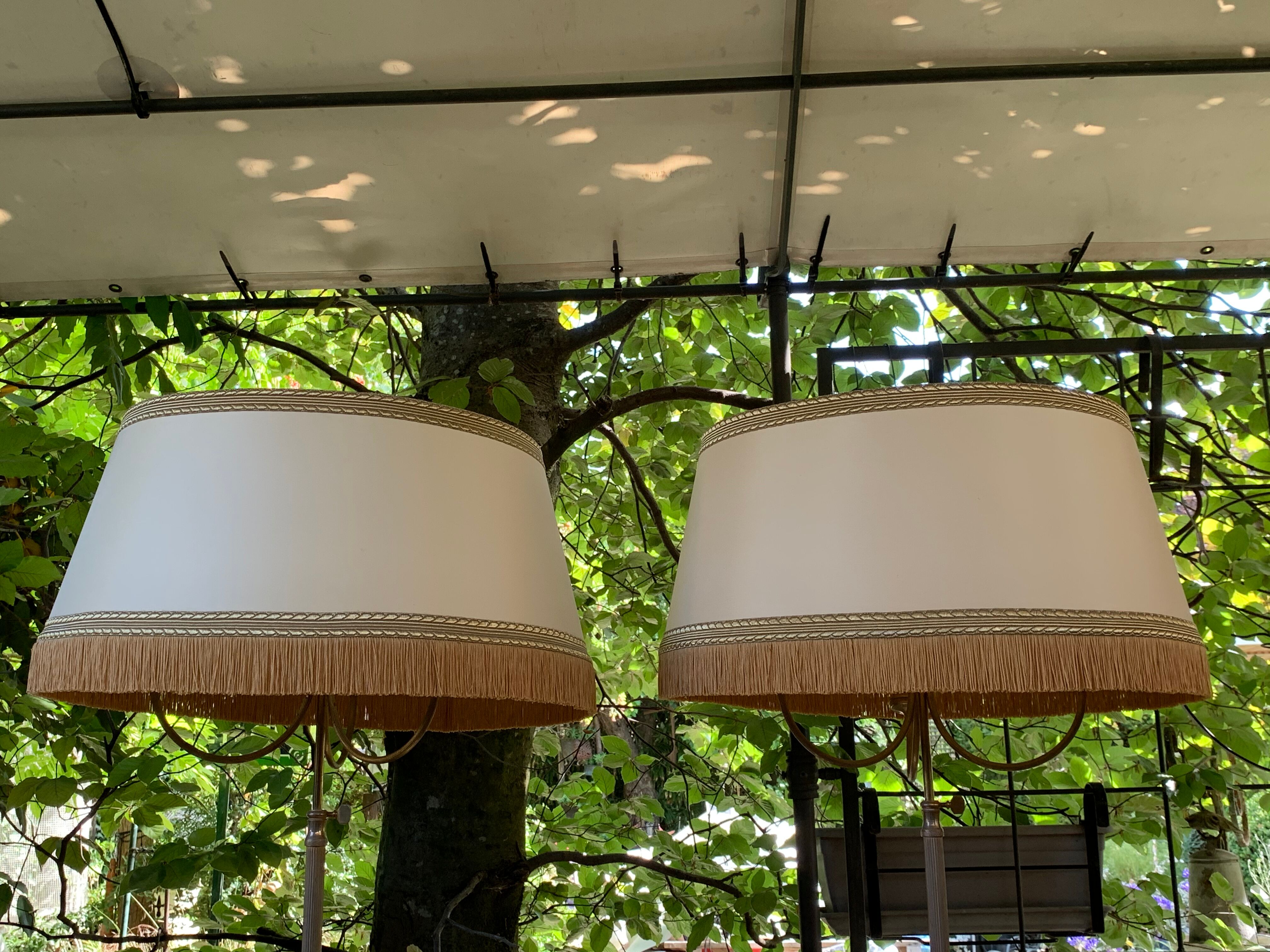 Pair of tripod lampposts 1960