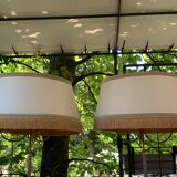 Pair of tripod lampposts 1960