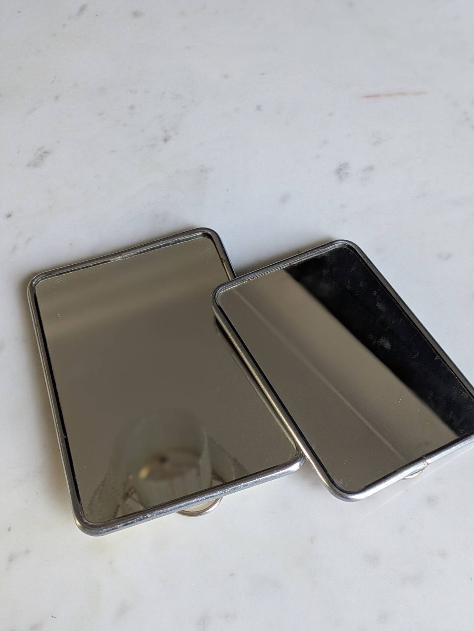 Vintage 50/60 barber mirror duo