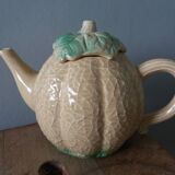 Teapot coffee maker pitcher melon in slippery water