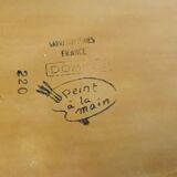 Grand plat en céramique vintage par Sarreguemines, circa 1970's