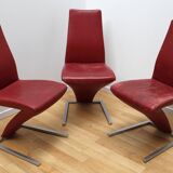Suite of 3 Rofl Benz 7800 armchairs