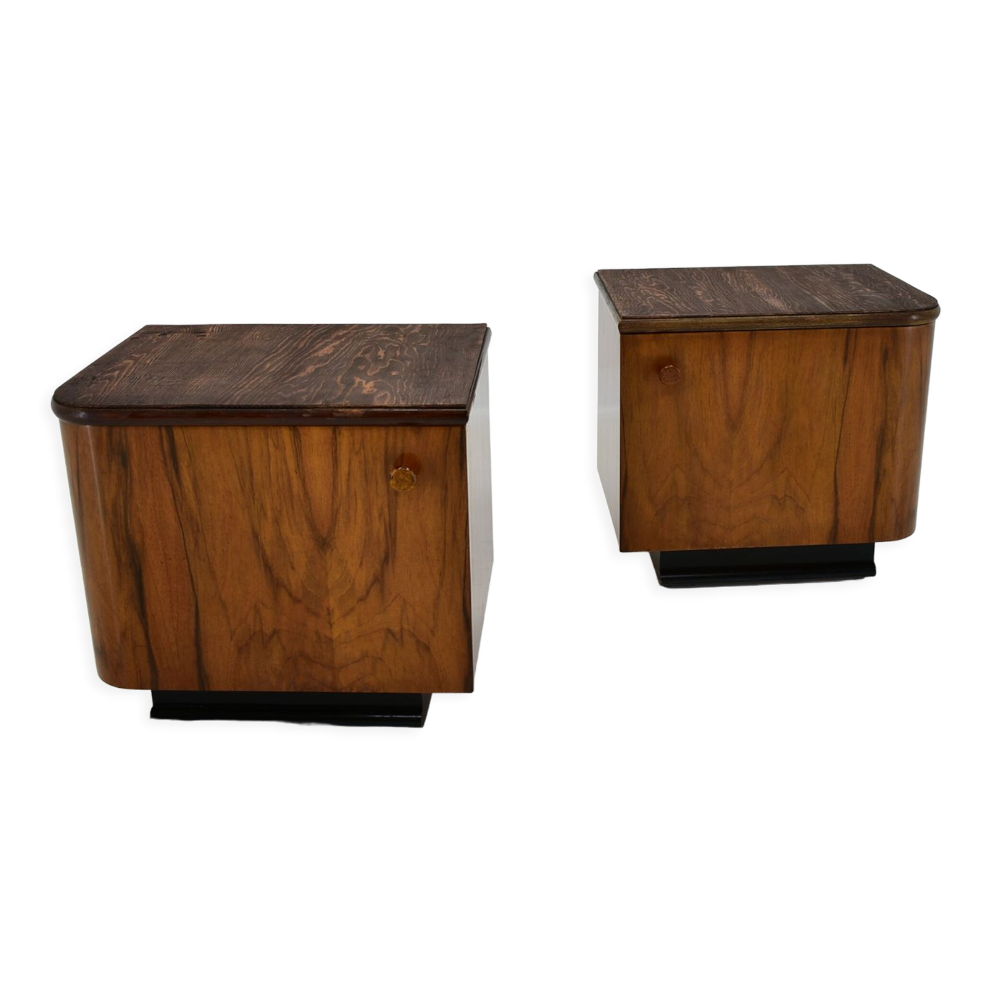 Pair of Midcentury Czechoslovakian Bedside Tables, 1960s