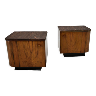 Pair of Midcentury Czechoslovakian Bedside Tables, 1960s