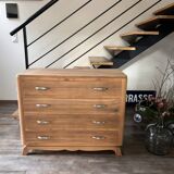 Solid walnut chest of drawers