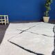 Beni Ouarain Berber rug with engraved patterns 170x255 cm