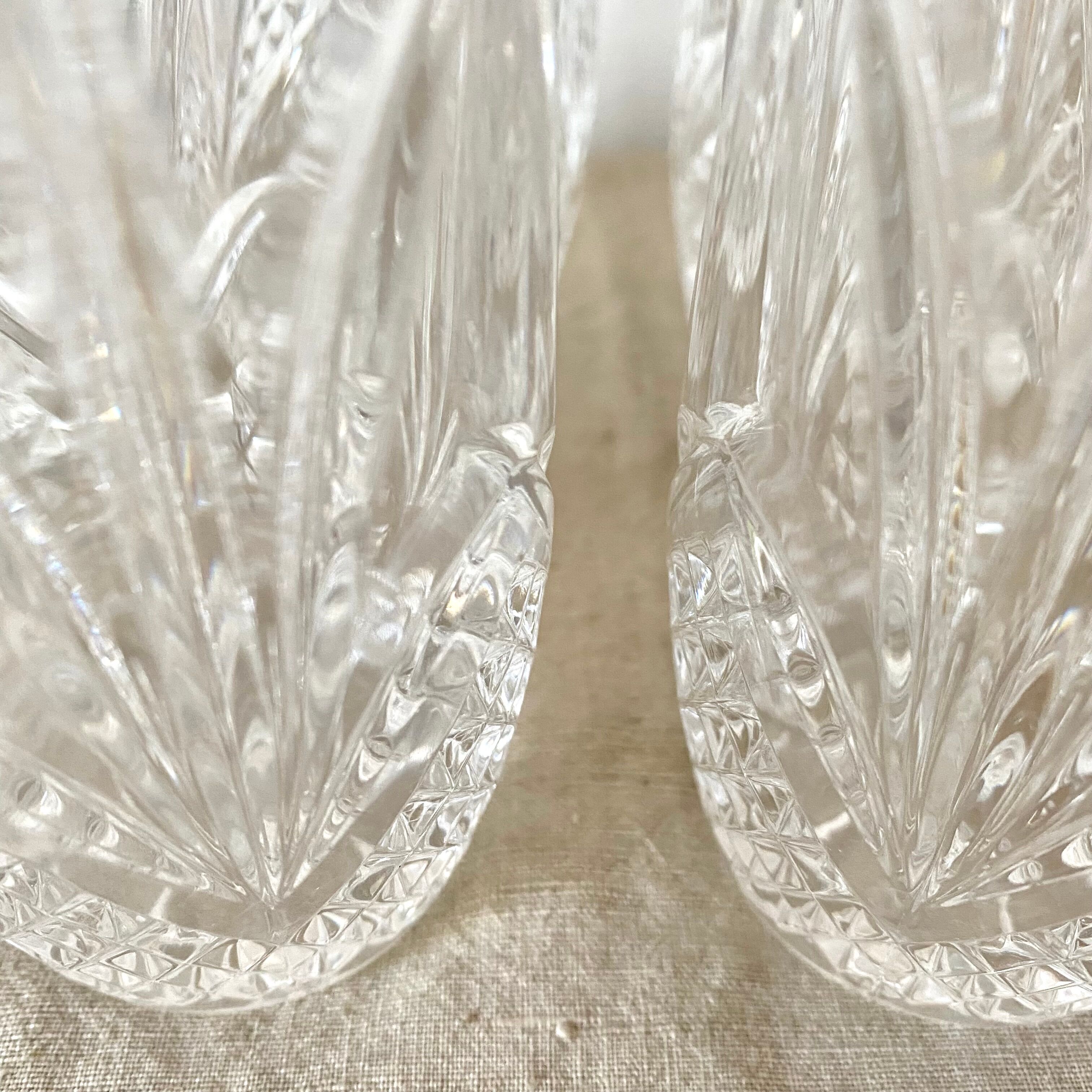 Crystal whisky glasses 80s