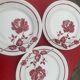 Red flower plate