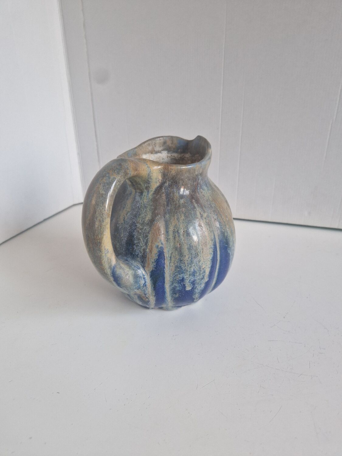 Pumpkin Jug Flamed Blue