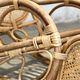 XXL vintage rattan garden armchair or deck chair