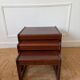 Nest of tables in teak from the 1960s.