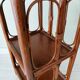 Petite table d'appoint ancienne en bambou et bois
